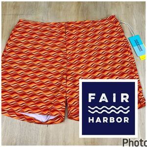 Fair Harbor  Sextant‎ Trunk Swim Lined Shorts Mens 38x5 Polyester Stretch